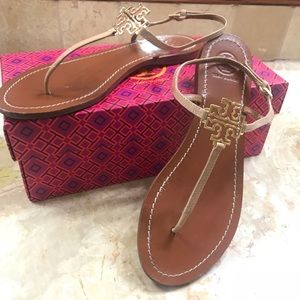 Tory Burch camellia pink Melinda flat thong
